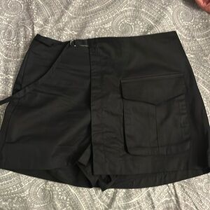 Black skort